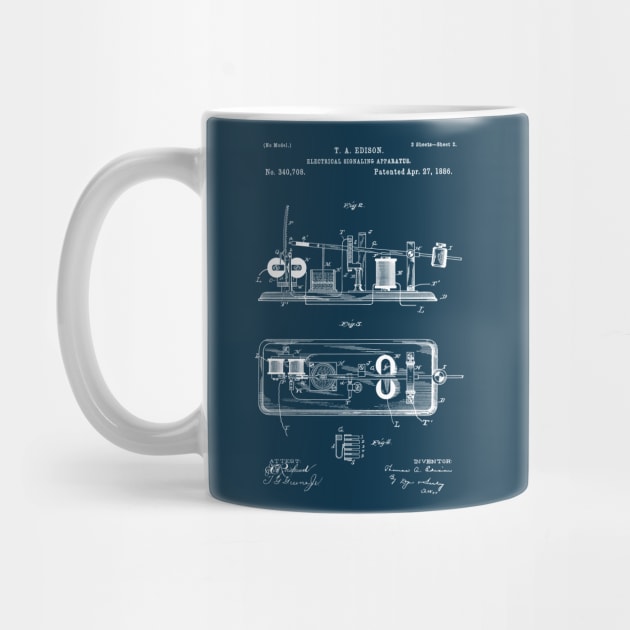 EDISON PATENT / Edison Patent 340708 Blueprint by Daniel Coulmann